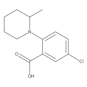 5-Chloro-2-(2-methylpiperidin-1-yl)benzoic acid Structure