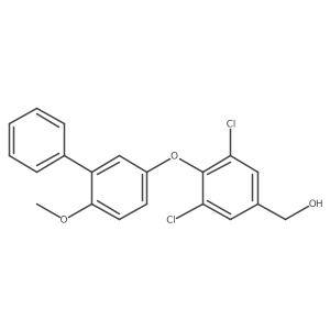 3,5-Dichloro-4-[(6-methoxy[1,1'-biphenyl]-3-yl)oxy]benzenemethanol Structure