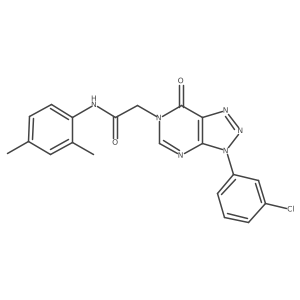 2-(3-(3-chlorophenyl)-7-oxo-3H-[1,2,3]triazolo[4,5-d]pyrimidin-6(7H)-yl)-N-(2,4-dimethylphenyl)acetamide Structure