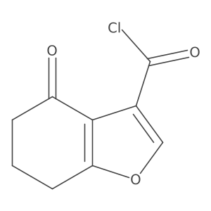 4-Oxo-4,5,6,7-tetrahydro-1-benzofuran-3-carbonyl chloride Structure