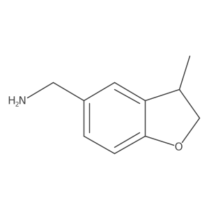 (3-Methyl-2,3-dihydro-1-benzofuran-5-yl)methanamine Structure