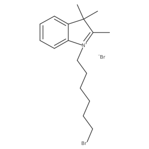 1-(6-Bromohexyl)-2,3,3-trimethyl-3H-indol-1-ium bromide Structure