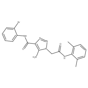 5-amino-N-(2-bromophenyl)-1-{2-[(2,6-dimethylphenyl)amino]-2-oxoethyl}-1H-1,2,3-triazole-4-carboxamide Structure