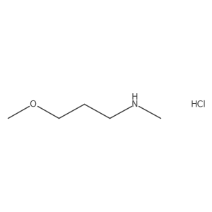 3-Methoxy-N-methylpropan-1-amine hydrochloride结构式