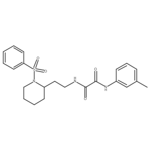 N1-(2-(1-(phenylsulfonyl)piperidin-2-yl)ethyl)-N2-(m-tolyl)oxalamide Structure
