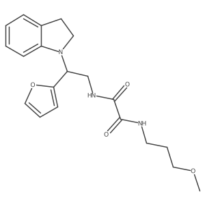 N1-(2-(furan-2-yl)-2-(indolin-1-yl)ethyl)-N2-(3-methoxypropyl)oxalamide Structure