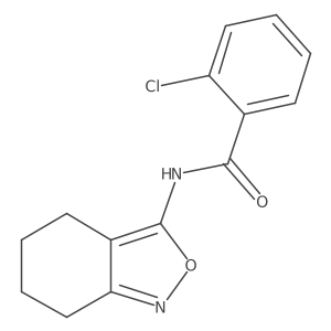 2-chloro-N-(4,5,6,7-tetrahydro-2,1-benzoxazol-3-yl)benzamide Structure