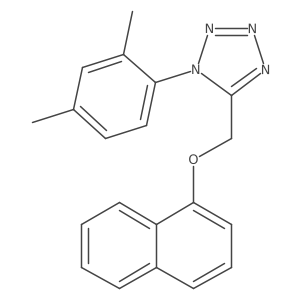 1-(2,4-dimethylphenyl)-5-[(naphthalen-1-yloxy)methyl]-1H-tetrazole Structure