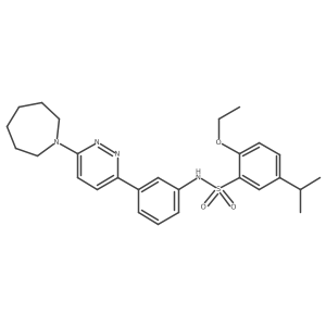 N-{3-[6-(azepan-1-yl)pyridazin-3-yl]phenyl}-2-ethoxy-5-(propan-2-yl)benzene-1-sulfonamide Structure