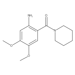 4,5-Dimethoxy-2-(piperidine-1-carbonyl)aniline结构式
