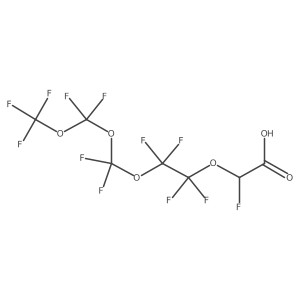 2,4,4,5,5,7,7,9,9,11,11,11-Dodecafluoro-3,6,8,10-tetraoxaundecanoic acid Structure