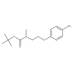 tert-Butyl (2-((5-aminopyridin-2-yl)oxy)ethyl)(methyl)carbamate结构式