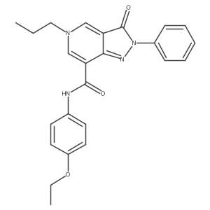 N-(4-ethoxyphenyl)-3-oxo-2-phenyl-5-propyl-3,5-dihydro-2H-pyrazolo[4,3-c]pyridine-7-carboxamide结构式
