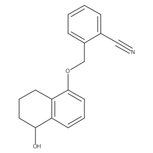 2-[(5-Hydroxy-5,6,7,8-tetrahydronaphthalen-1-yl)oxymethyl]benzonitrile结构式