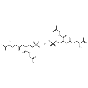 BArium S-((R)-2-((S)-4-amino-4-carboxybutanamido)-3-((carboxymethyl)amino)-3-oxopropyl) sulfurothioate结构式