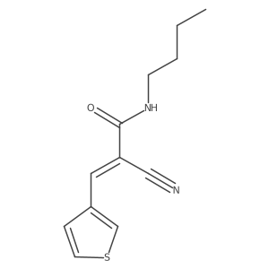 (Z)-N-butyl-2-cyano-3-thiophen-3-ylprop-2-enamide Structure