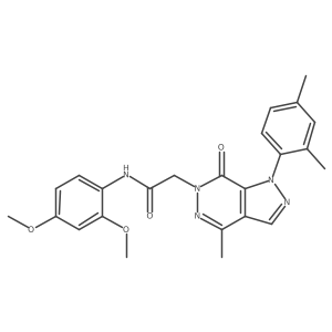 N-(2,4-dimethoxyphenyl)-2-(1-(2,4-dimethylphenyl)-4-methyl-7-oxo-1H-pyrazolo[3,4-d]pyridazin-6(7H)-yl)acetamide Structure
