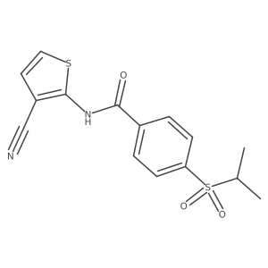N-(3-cyanothiophen-2-yl)-4-(isopropylsulfonyl)benzamide Structure