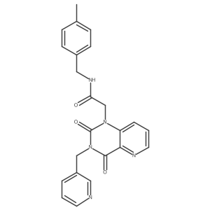 2-(2,4-dioxo-3-(pyridin-3-ylmethyl)-3,4-dihydropyrido[3,2-d]pyrimidin-1(2H)-yl)-N-(4-methylbenzyl)acetamide结构式
