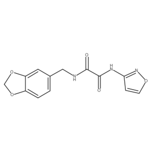 N1-(benzo[d][1,3]dioxol-5-ylmethyl)-N2-(isoxazol-3-yl)oxalamide Structure