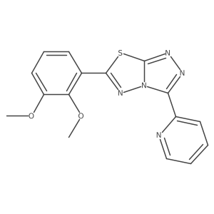 6-(2,3-Dimethoxyphenyl)-3-(2-pyridinyl)[1,2,4]triazolo[3,4-b][1,3,4]thiadiazole Structure