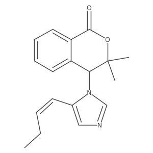 4-(5-But-1-enyl-imidazol-1-yl)-3,3-dimethyl-isochroman-1-one结构式