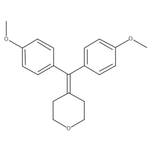 4-[Bis(4-methoxyphenyl)methylene]tetrahydro-2H-pyran Structure
