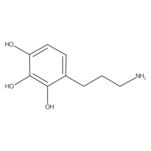 4-(3-Aminopropyl)benzene-1,2,3-triol Structure