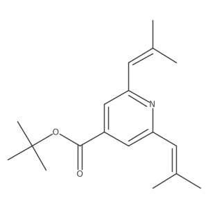 2,6-Di-(2-methylpropenyl)isonicotinic acid tert-butyl ester结构式