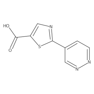 2-(4-Pyridazinyl)-5-thiazolecarboxylic acid结构式
