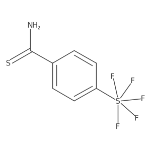 4-Pentafluorosulfanyl-thiobenzamide结构式