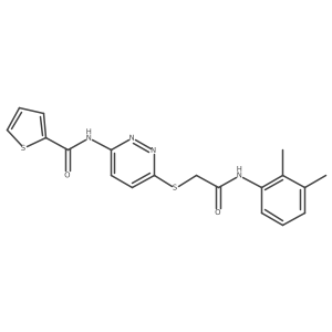 N-(6-((2-((2,3-dimethylphenyl)amino)-2-oxoethyl)thio)pyridazin-3-yl)thiophene-2-carboxamide Structure