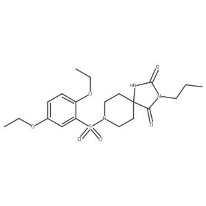 8-(2,5-Diethoxybenzenesulfonyl)-3-propyl-1,3,8-triazaspiro[4.5]decane-2,4-dione Structure