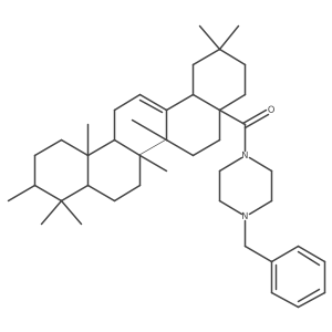 [(4aS,6aR,6aS,6bR,8aS,10S,12aS,14bS)-2,2,6a,6b,9,9,10,12a-octamethyl-1,3,4,5,6,6a,7,8,8a,10,11,12,13,14b-tetradecahydropicen-4a-yl]-(4-benzylpiperazin-1-yl)methanone Structure