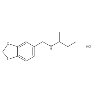 (2H-1,3-Benzodioxol-5-ylmethyl)(butan-2-yl)amine hydrochloride结构式