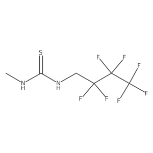 N-(2,2,3,3,4,4,4-Heptafluorobutyl)-N'-methylthiourea Structure