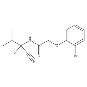 2-(2-bromophenoxy)-N-(1-cyano-1,2-dimethylpropyl)acetamide Structure