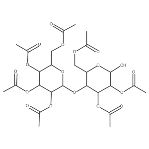 Gal2Ac3Ac4Ac6Ac(b1-4)Glc2Ac3Ac6Ac结构式