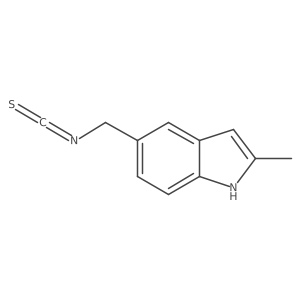 Cc1cc2cc(CN=C=S)ccc2[nH]1结构式