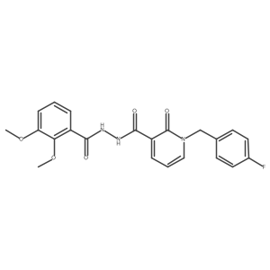 N'-(2,3-dimethoxybenzoyl)-1-(4-fluorobenzyl)-2-oxo-1,2-dihydropyridine-3-carbohydrazide Structure