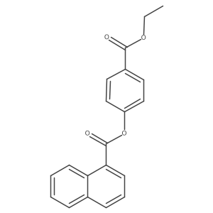 4-(Ethoxycarbonyl)phenyl 1-naphthalenecarboxylate Structure