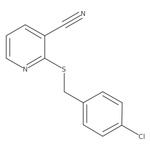 2-[(4-Chlorobenzyl)sulfanyl]pyridine-3-carbonitrile结构式