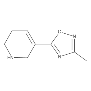 3-Methyl-5-(1,2,5,6-tetrahydropyridin-3-yl)-1,2,4-oxadiazole结构式