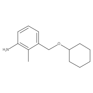 3-[(Cyclohexyloxy)methyl]-2-methylaniline Structure
