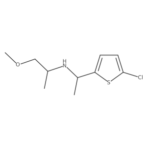 [1-(5-Chlorothiophen-2-yl)ethyl](1-methoxypropan-2-yl)amine结构式