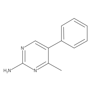 4-Methyl-5-phenylpyrimidin-2-amine结构式