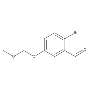 2-Bromo-5-(methoxymethoxy)benzaldehyde结构式