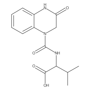 (2S)-3-Methyl-2-[(3-oxo-1,2,3,4-tetrahydroquinoxaline-1-carbonyl)amino]butanoic acid Structure