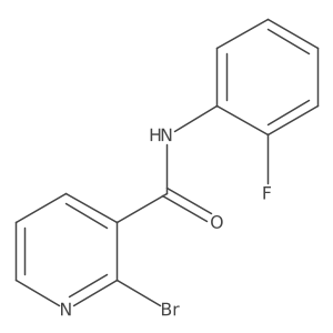 2-bromo-N-(2-fluorophenyl)pyridine-3-carboxamide结构式