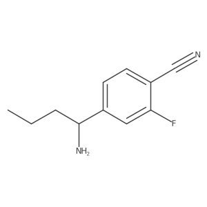 4-[(1S)-1-Aminobutyl]-2-fluorobenzonitrile Structure